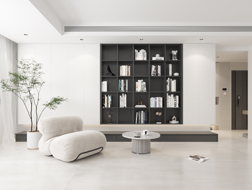 家裝案例丨簡約黑白灰，強迫癥的極致享受